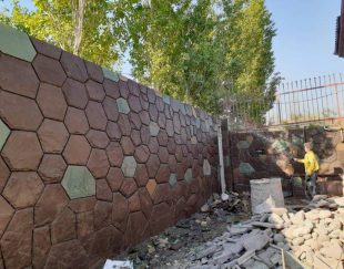 سنگ مالون سنگ لاشه سنگ قلوه اجرای نصب دیوار سطون درپوش