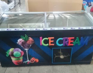 فریزر بستنی درب شیشه ای 500لیتری یخچال سازان