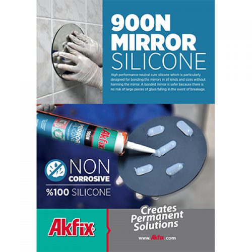 چسب آینه آکفیکس – سیلیکون خنثی AKFIX 900N Neutral Mirror Silicone adhesive